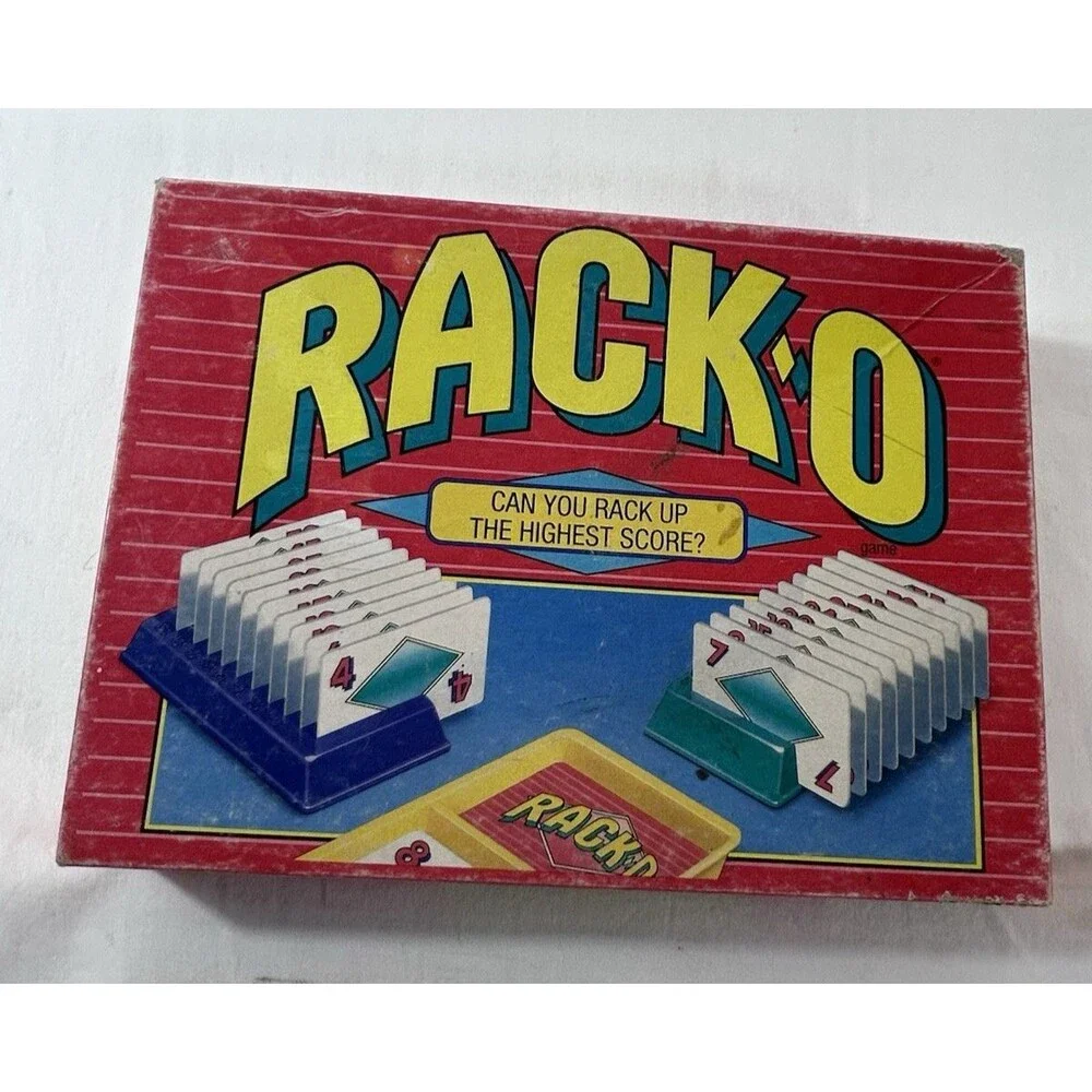 RACK-O 1992 Card Game Parker Brothers PB #40073 Vintage Games Complete Pre-Owned